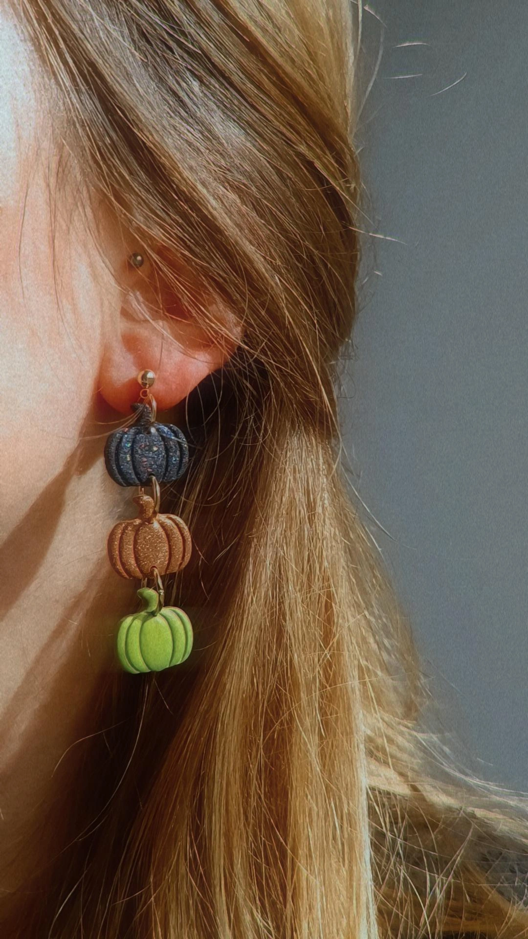 Citrouilles Triples Noir/Caramel/Vert