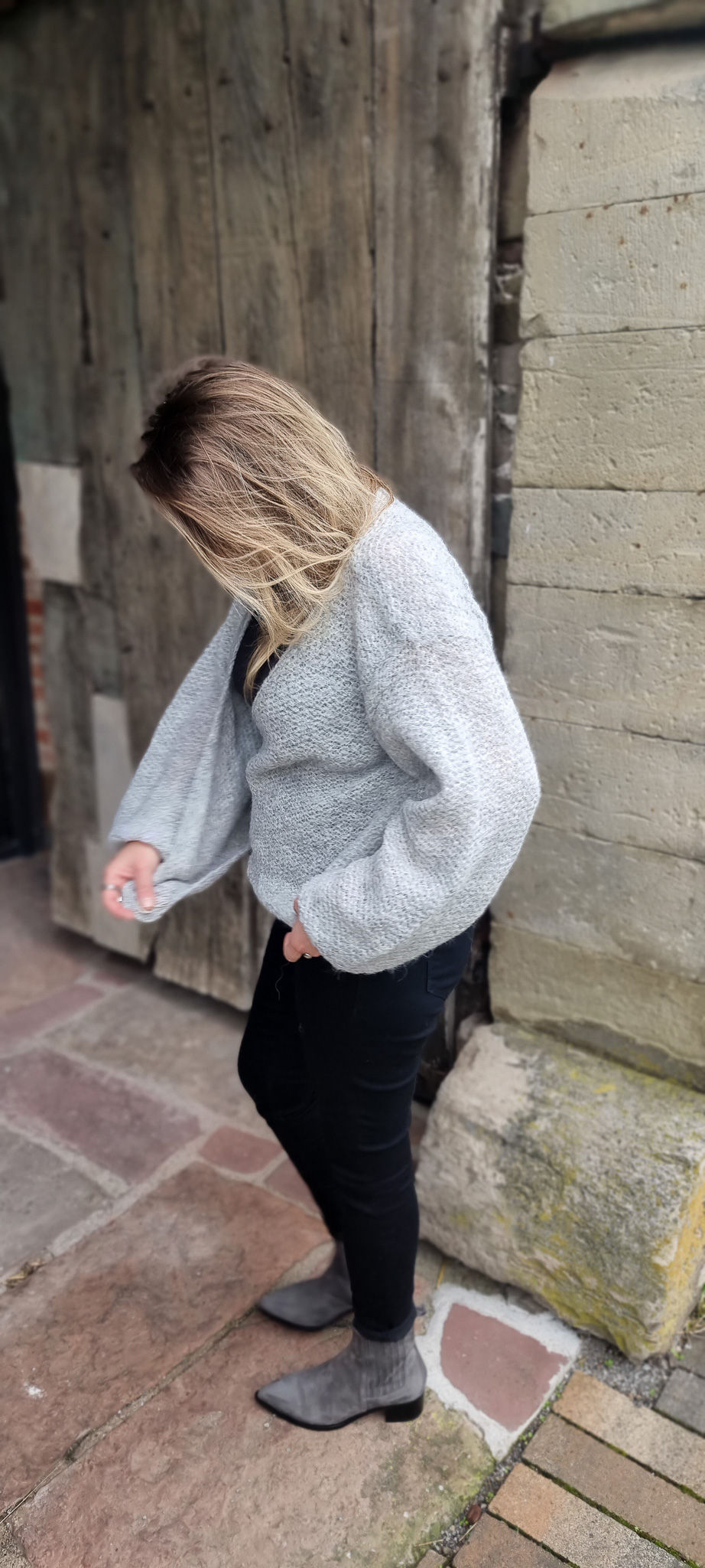 Miniaturbild: 2-in1 Jacke // HONEY - light grey
