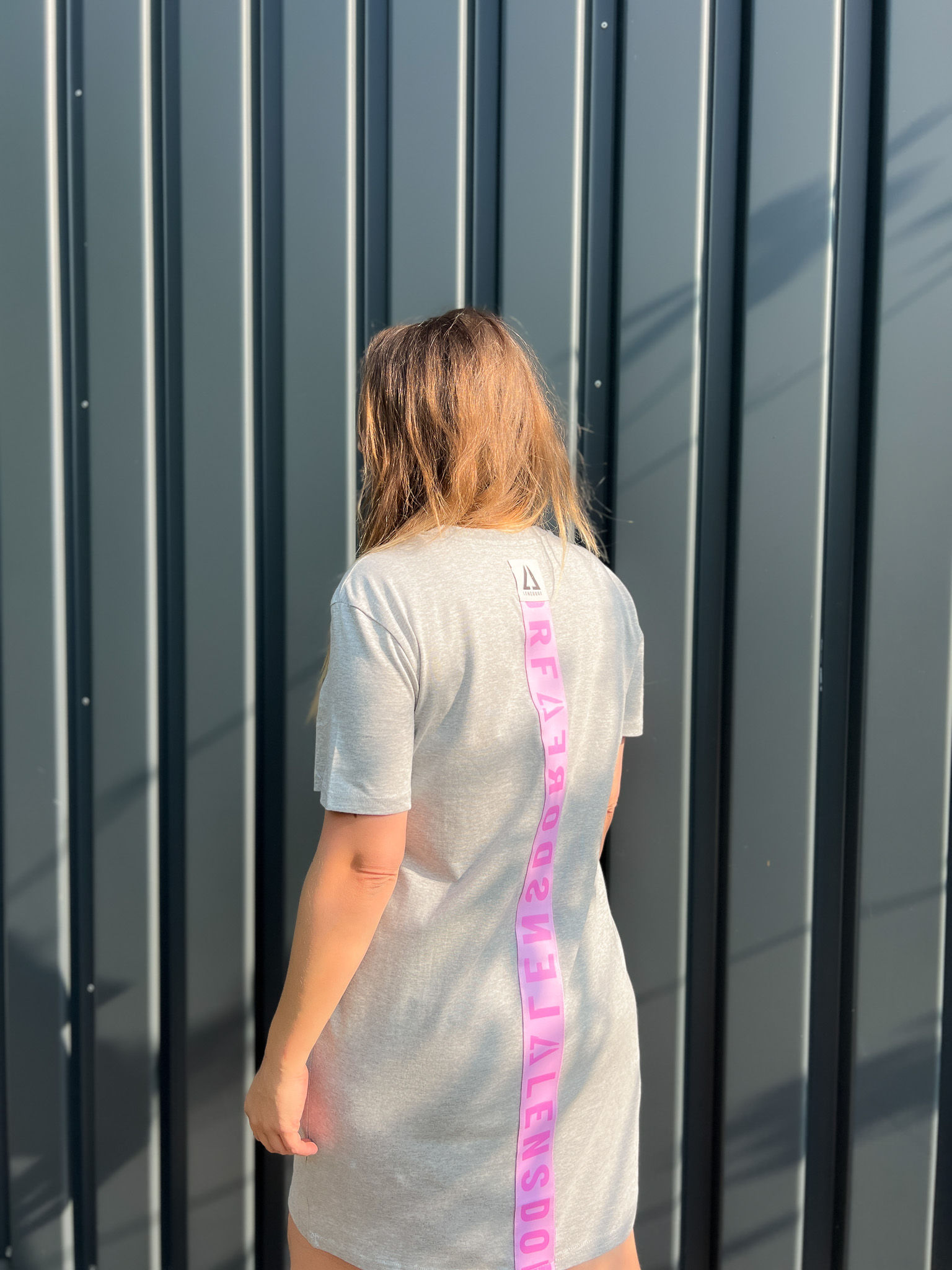 Kleid // BRIGHT STRIPE - grey