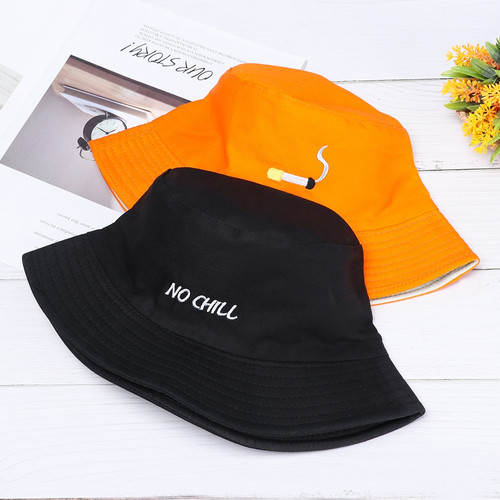 New FashionEmbroidery Bucket Hat Men 