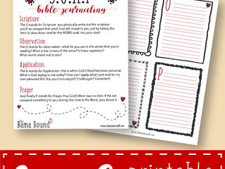 Free SOAP Bible Journaling Printable