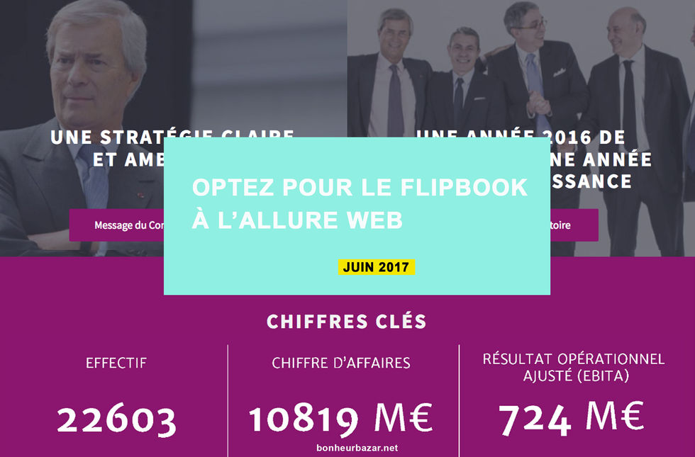 Optez pour le flipbook à l'allure d'un site web