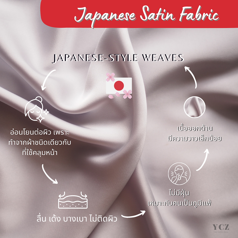 ภาพขนาดย่อ: ชุดนอนโนบรา ชุดนอนปิดจุก your comfort zones ซาตินญี่ปุ่น แขนสั้น ขาสั้น