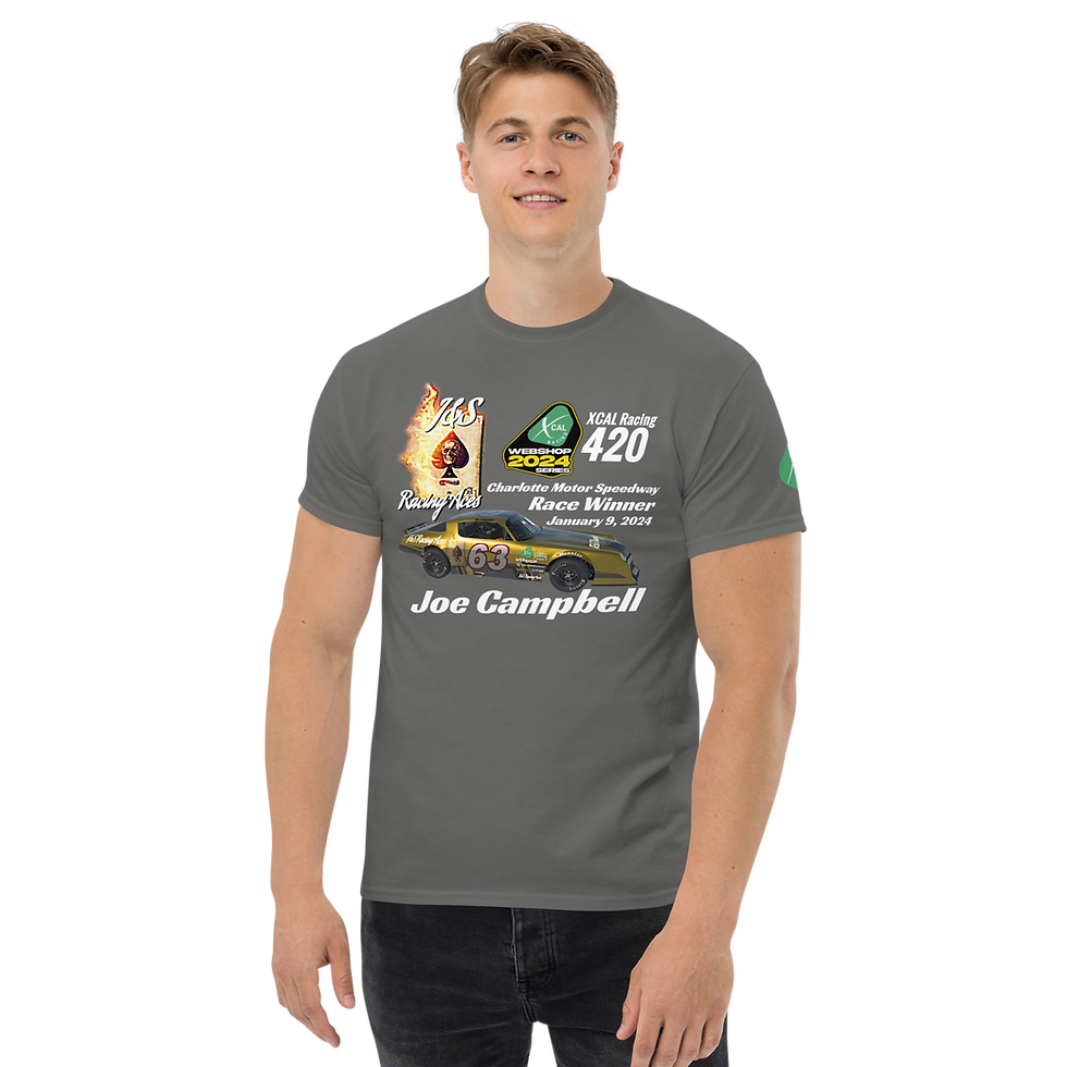 Thumbnail: Joe Campbell XCAL Racing 420 Winner Men's classic tee