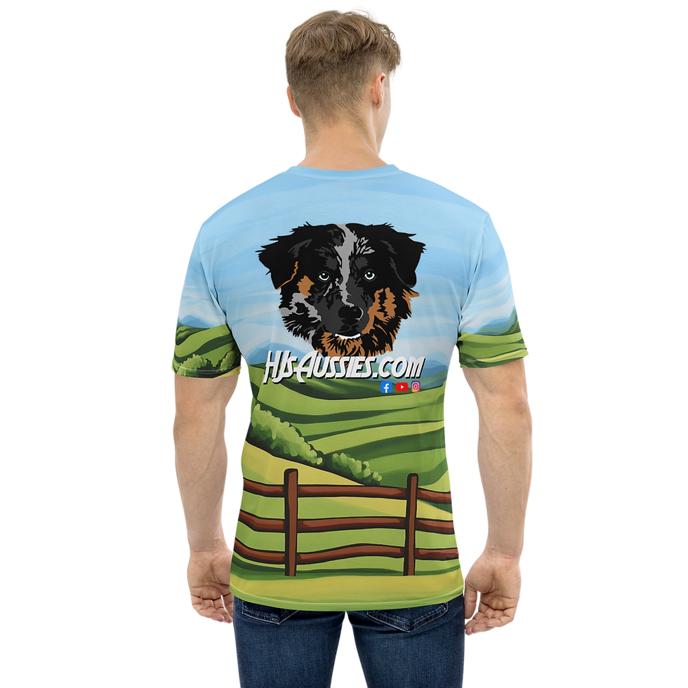 Thumbnail: HJ's Aussies - Full Color Print Men's T-shirt