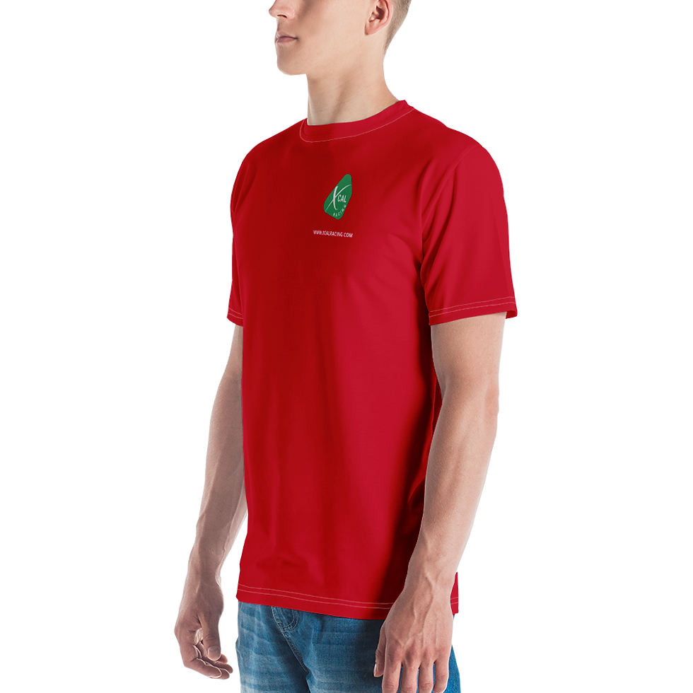 Thumbnail: Rain Delay Red XCAL Racing Logo "3-Sided" T-shirt