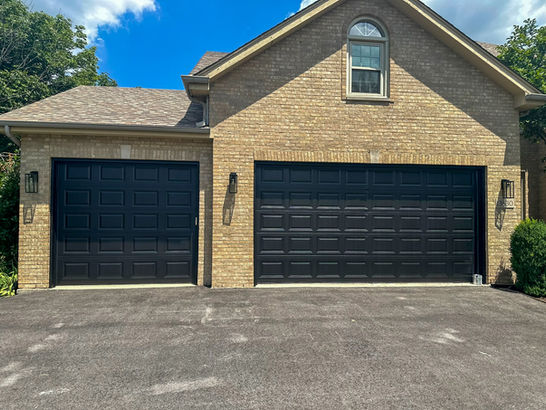garage door painting in chicago suburb