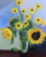 Flowers in Vase with Lime