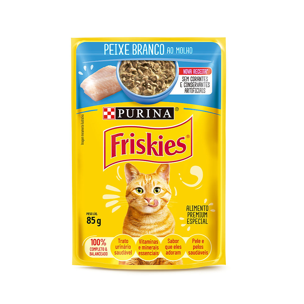 Sachê Friskies Gatos Adultos Peixe Branco
