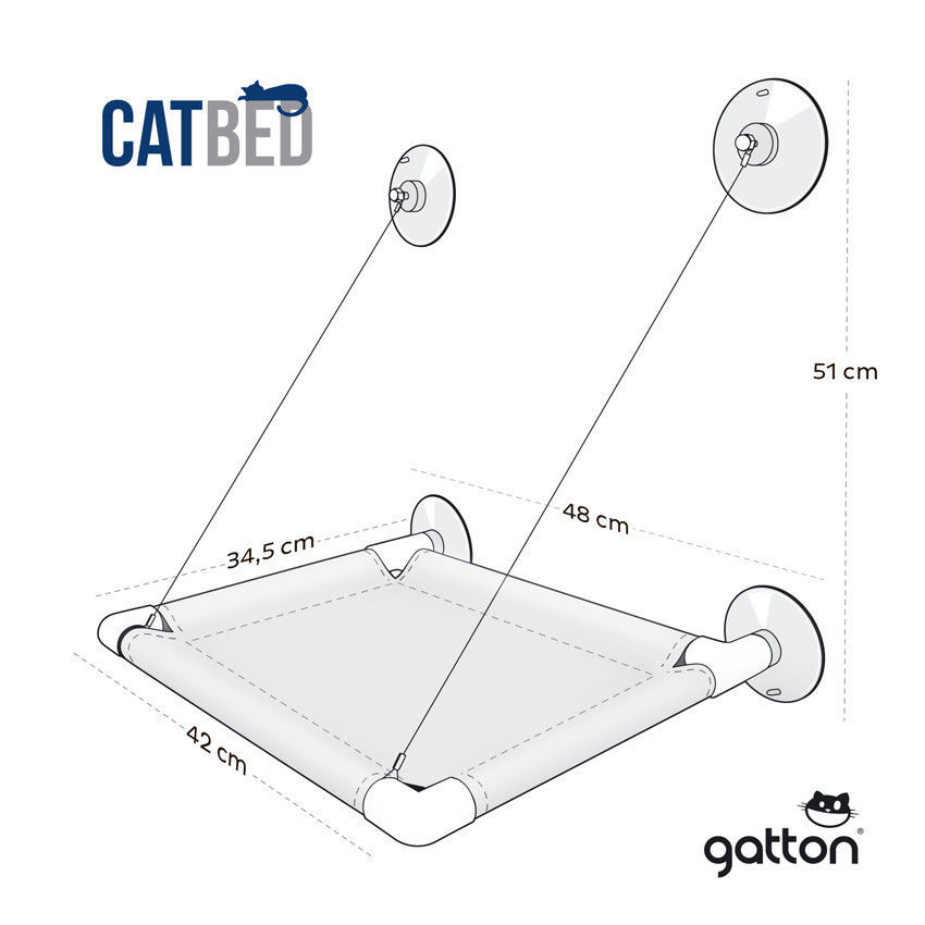 Miniatura: Cama de Janela Catbed Polka