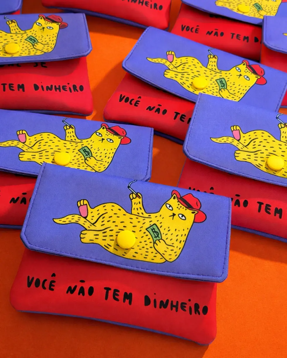 Miniatura: Carteira Você Não tem Dinheiro Gato Diego