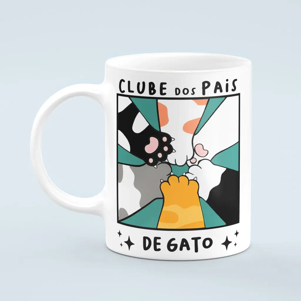 Caneca Clube dos Pais de Gato
