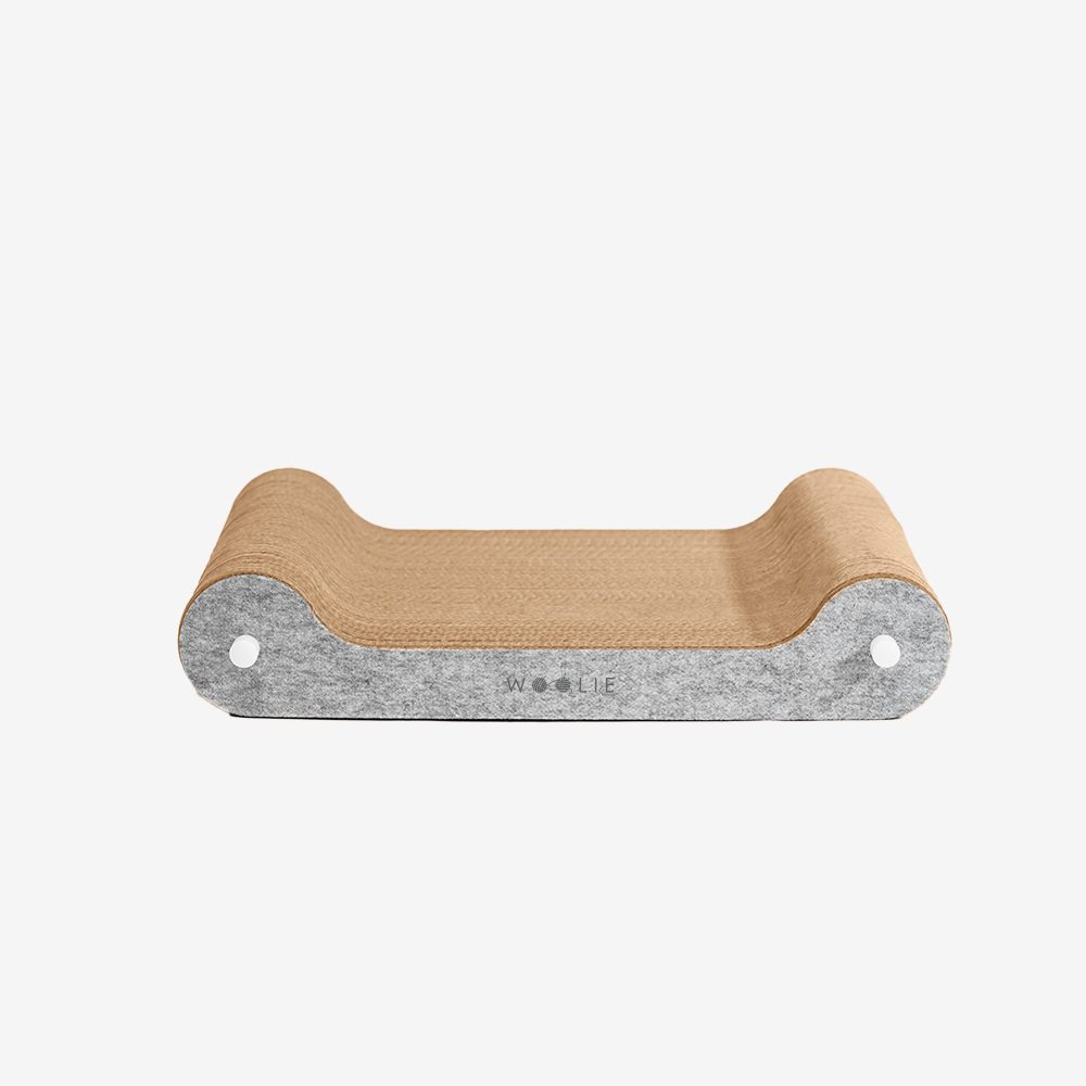 Arranhador de Papelão Lounge Woolie Cinza Claro