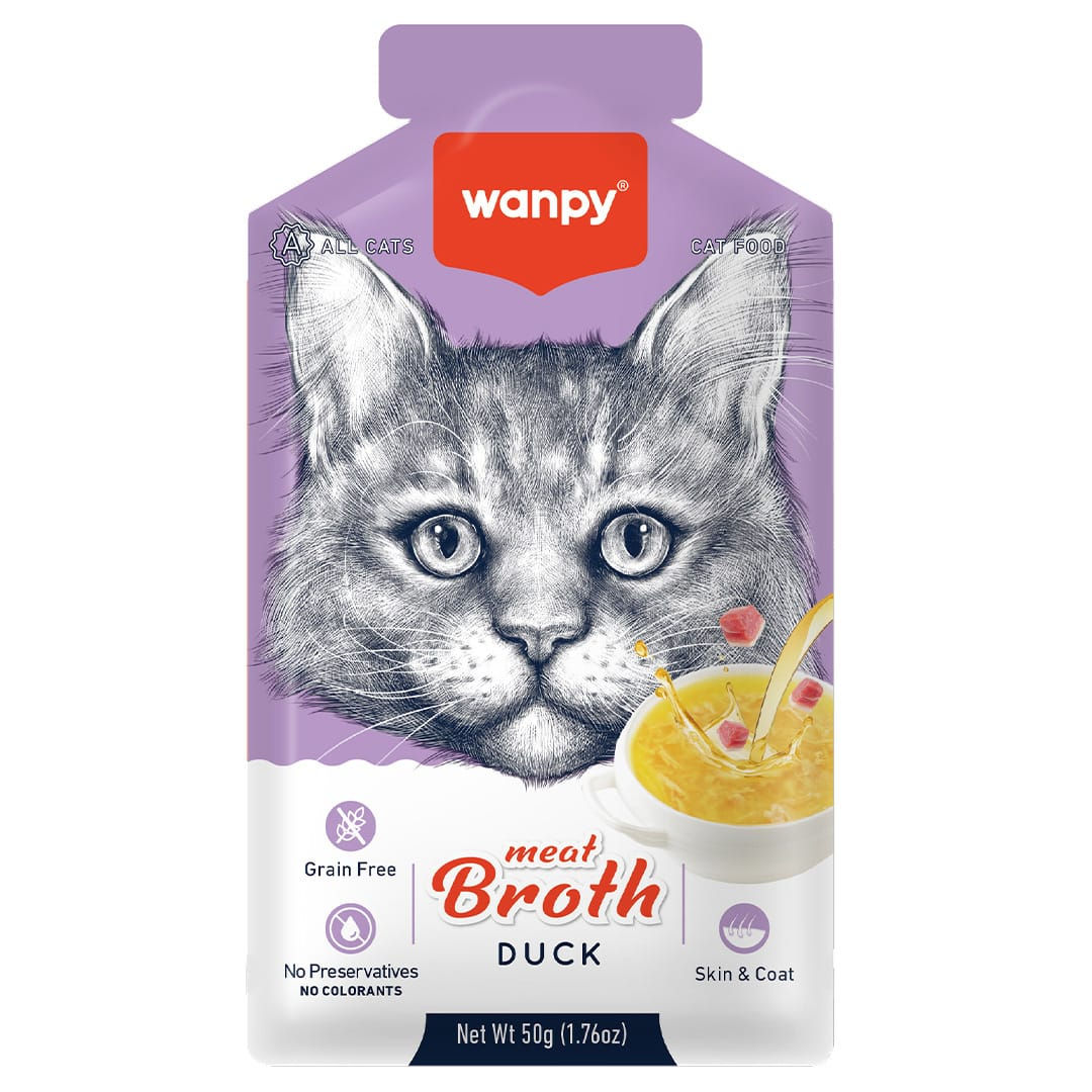 Sopa para Gato Wanpy - Caldo Sabor Pato
