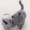 Miniatura: Chaveiro - Gatinho Cinza