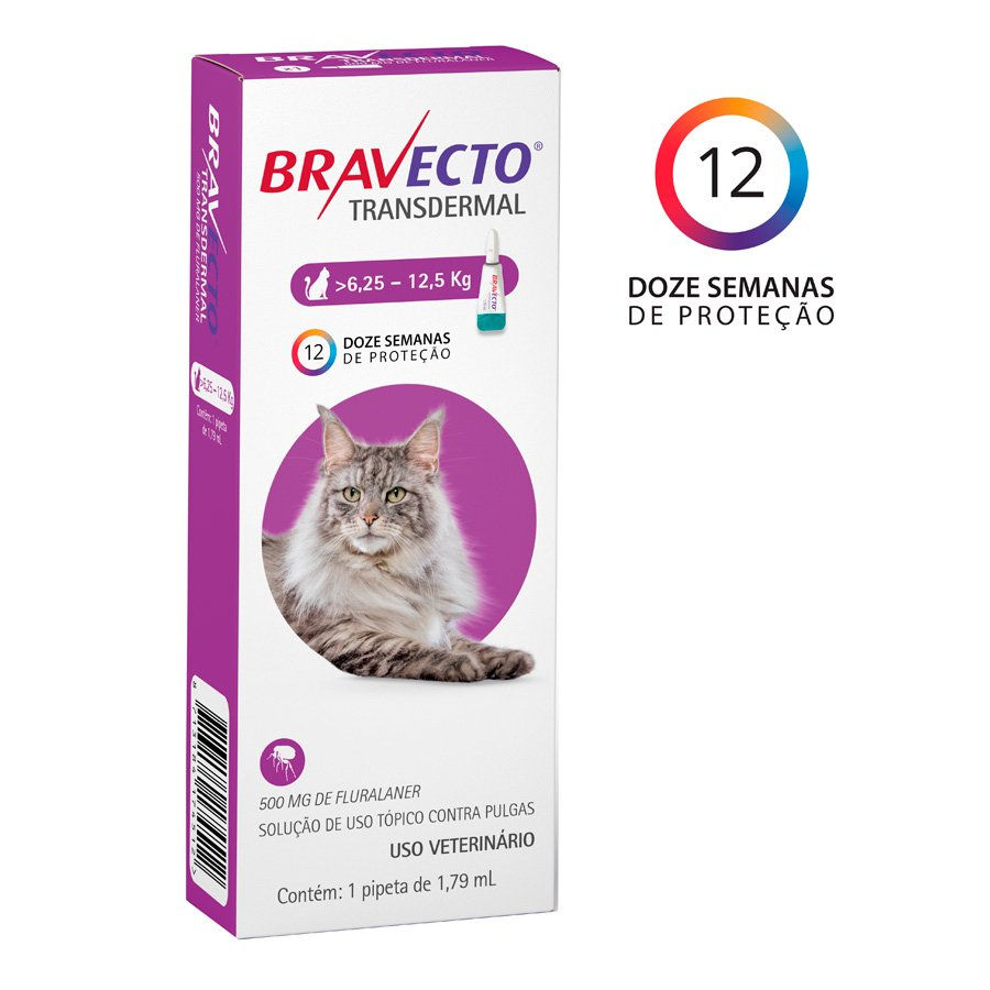 Antipulgas Bravecto Transdermal 6,25 a 12,5kg
