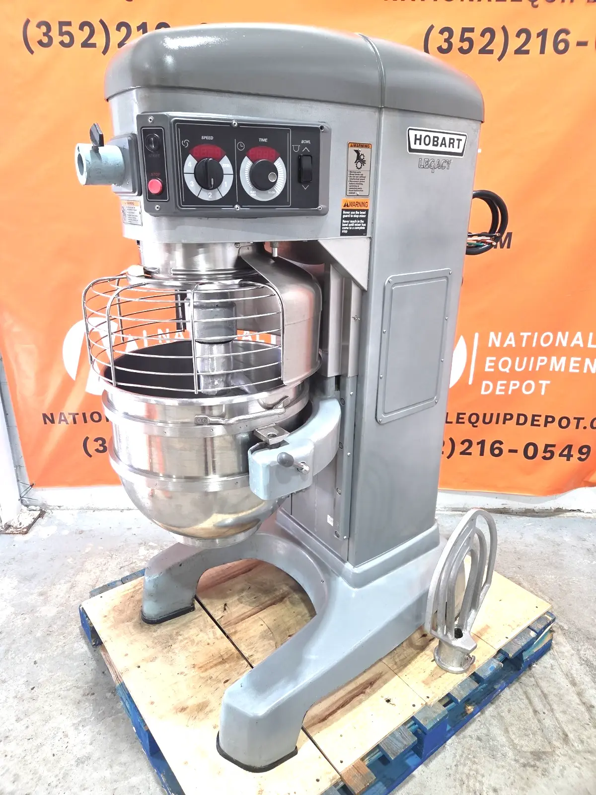 HOBART HL600 60QT Legacy Mixer W/ Bowl, Hook, Paddle - 2.7HP