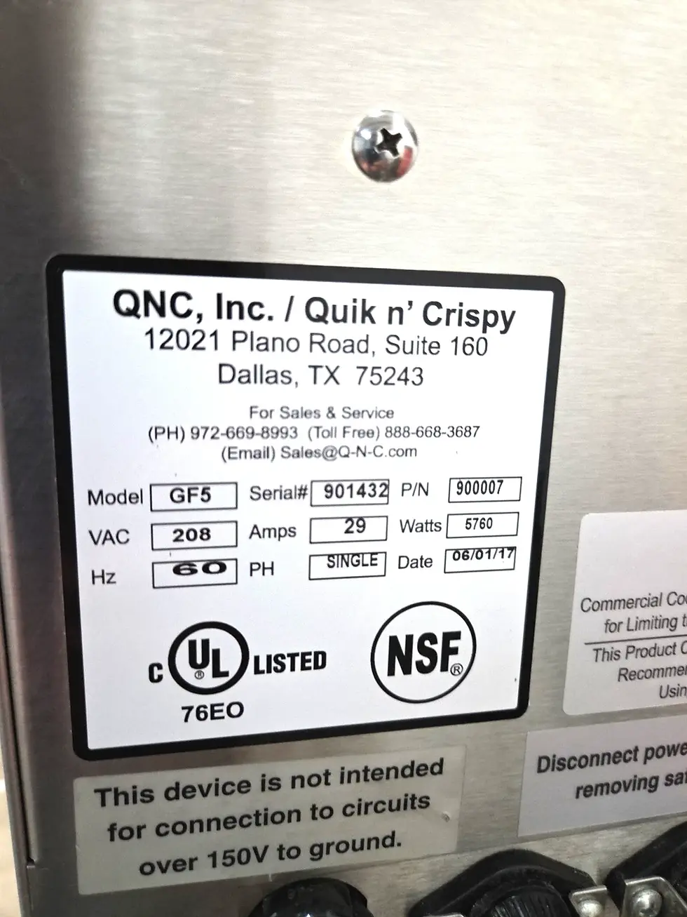 Thumbnail: 2017 Quik n Crispy GF5 Air Fryer Double Stack Greaseless w/ Stand