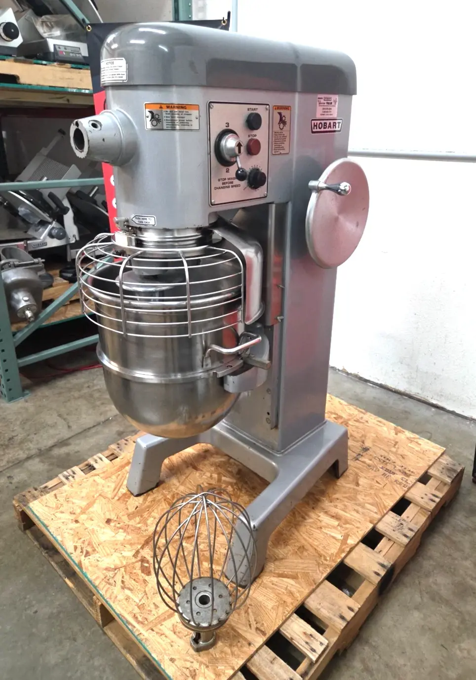 Thumbnail: HOBART D340 40QT Mixer with NEW HOOK, Bowl, Whip, 1.5HP - 3PH 208V