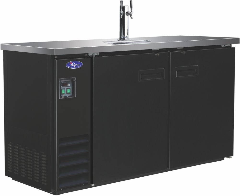 Valpro VPBD3-1 Direct Draw Beer Dispenser 61" - 1 Tower/Two Taps
