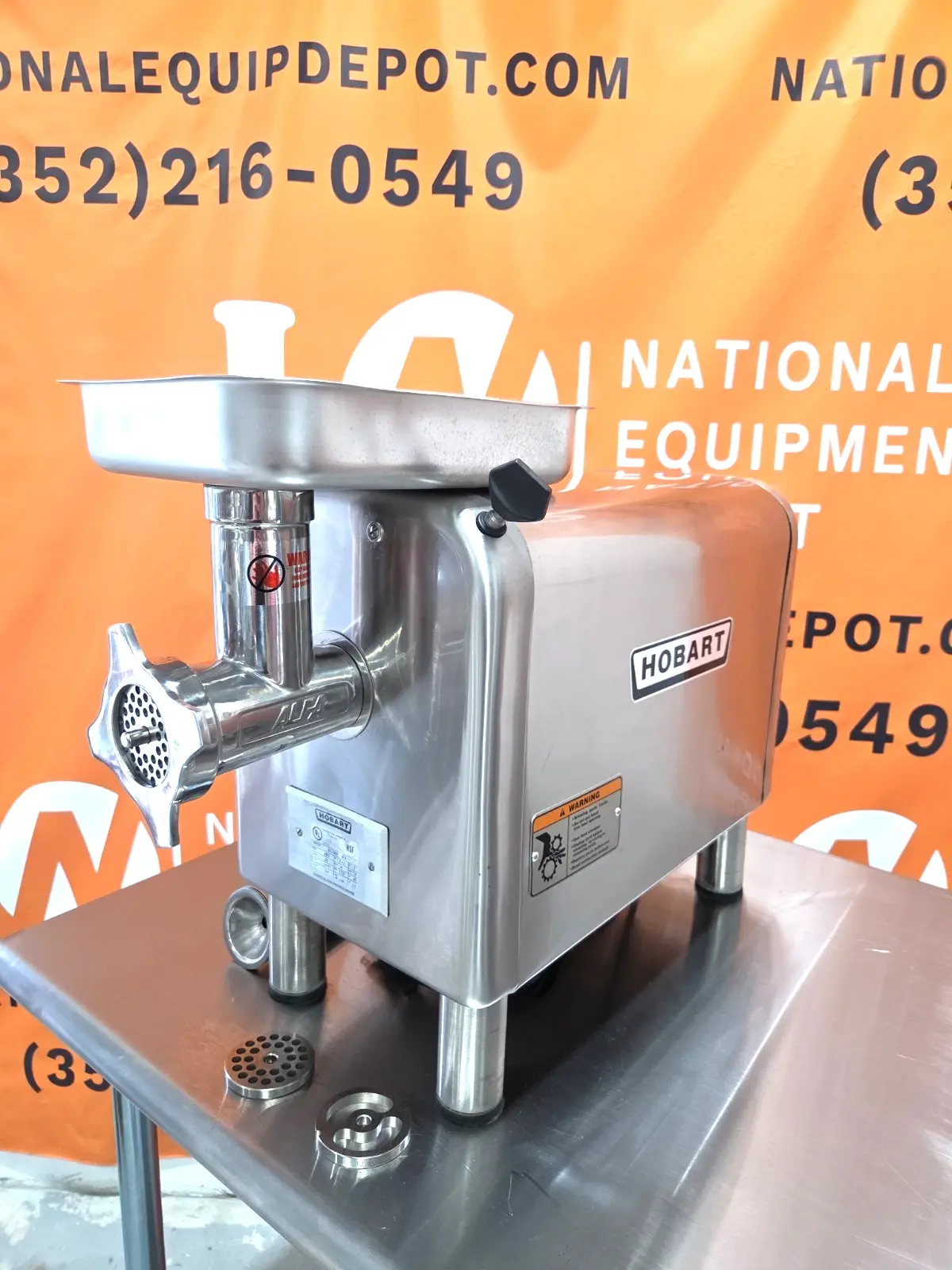 New 2023 Hobart 4812 Countertop Meat Chopper/Grinder - 1/2HP, 120v