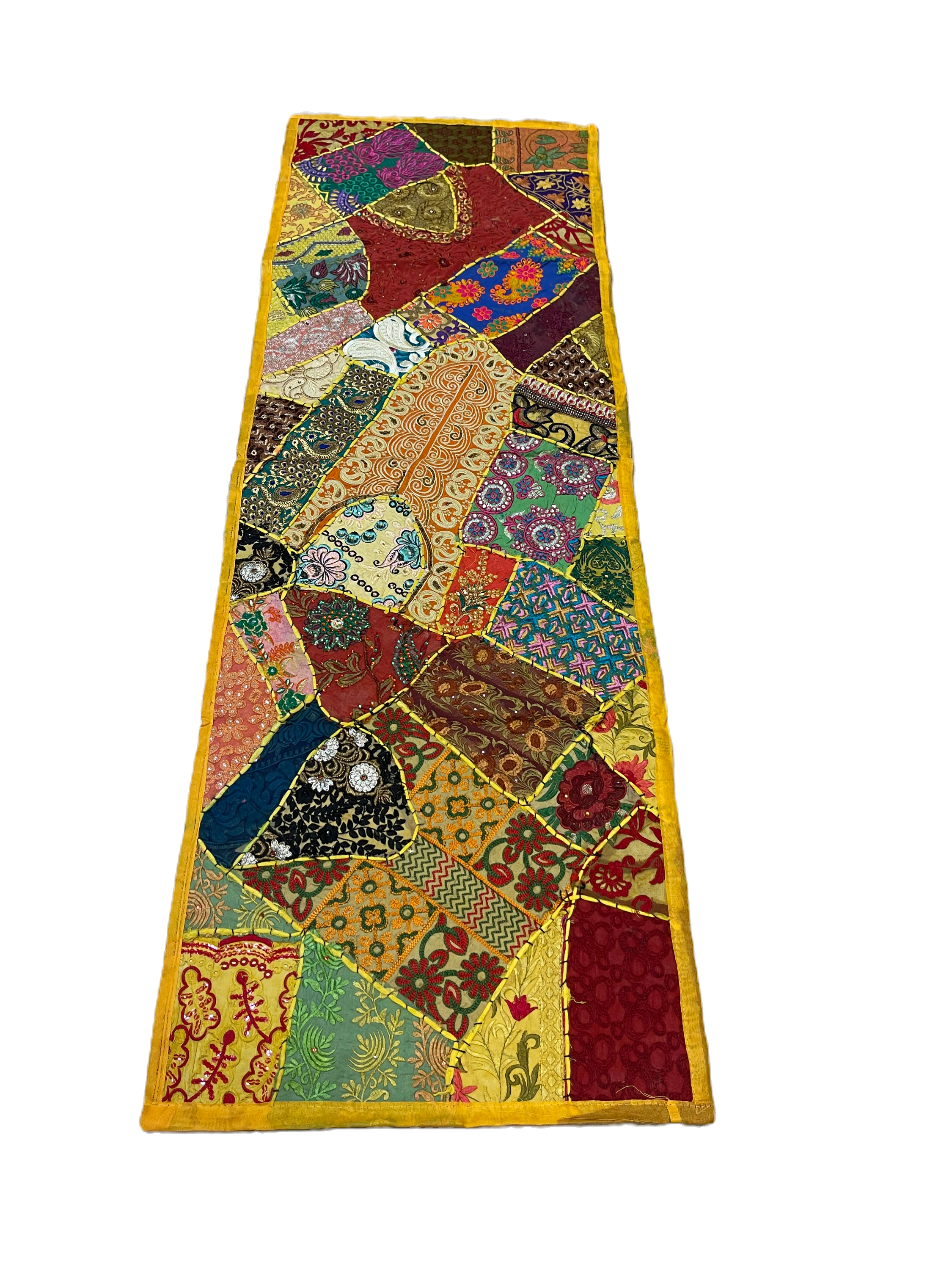 Yellow Patchwork Table Runner
