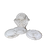 Miniatyrbilde: Hand-Carved White Marble Coaster Set – Floral Design with Matching Holder