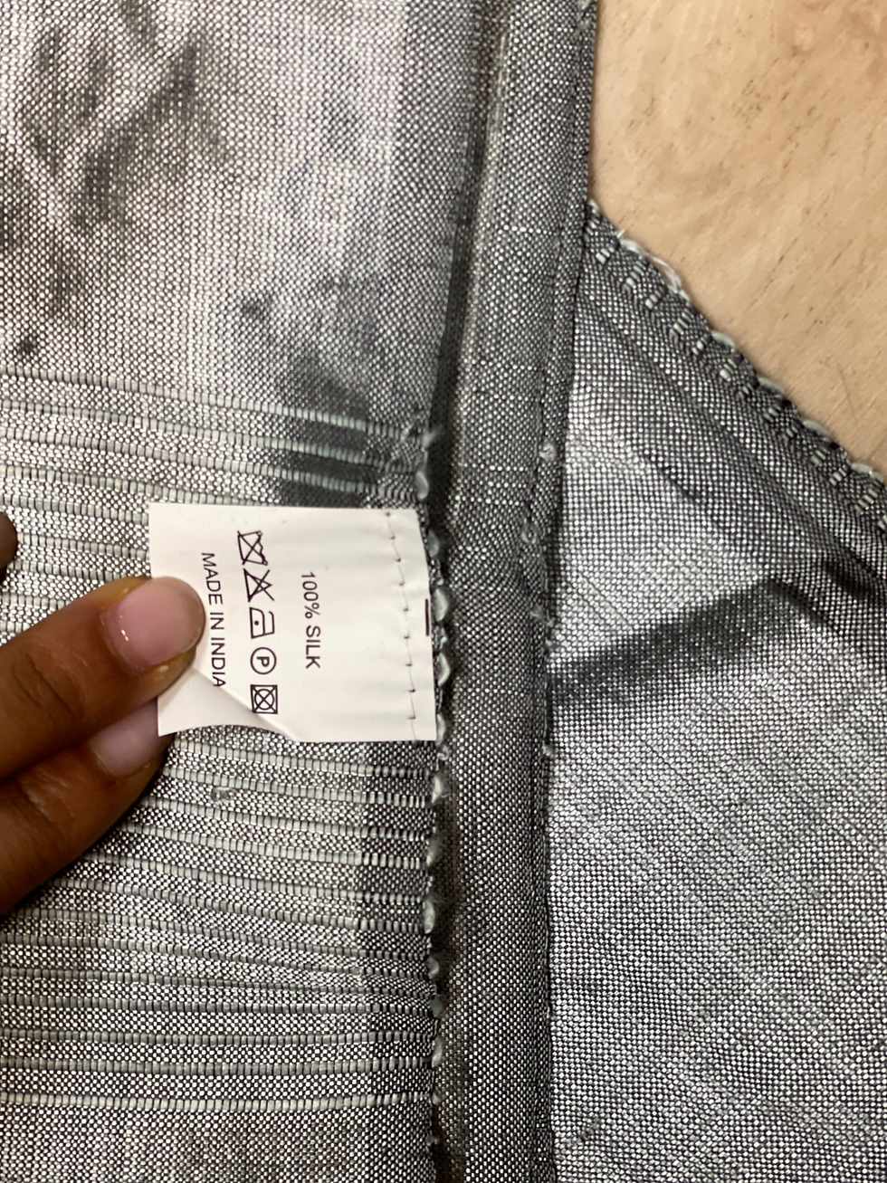 Thumbnail: Silk Scarf – Elegant Silver