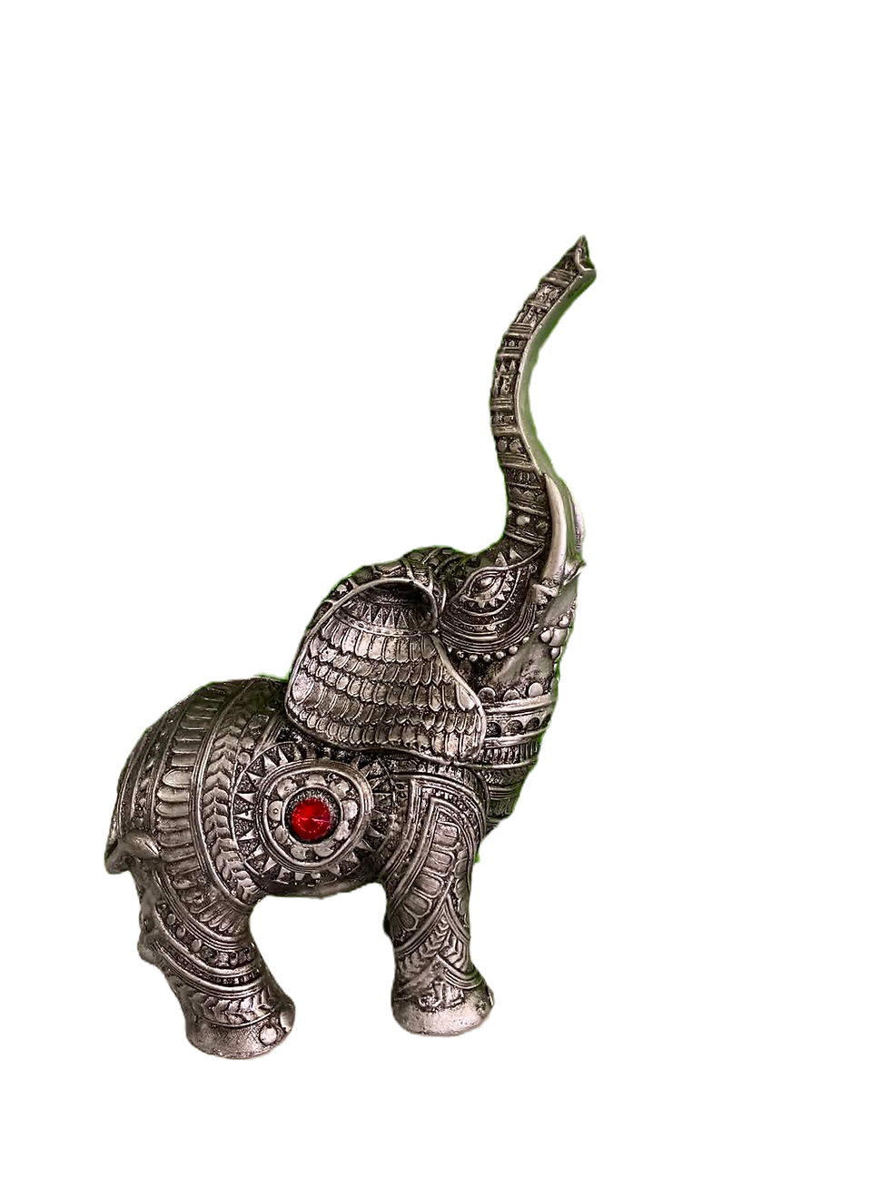 Miniatyrbilde: Elefantfigur i harpiks – Symbol på styrke og lykke