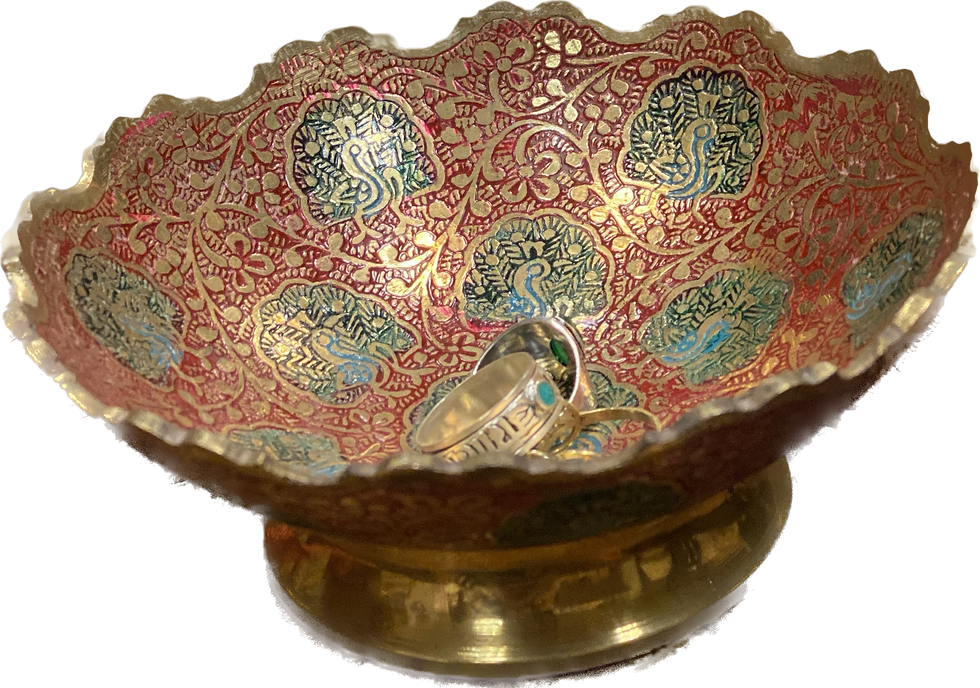 Miniatyrbilde: Stor Smykkeskål messing