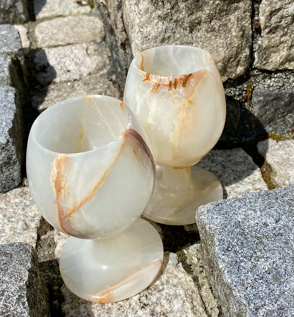 Miniatyrbilde: Onyx Marble Wine Glass