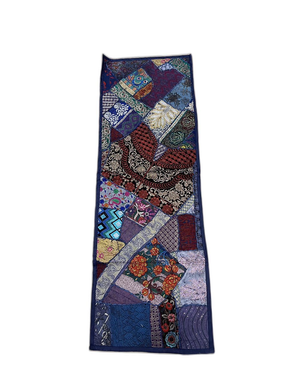 Navy Blue Patchwork Table Runner