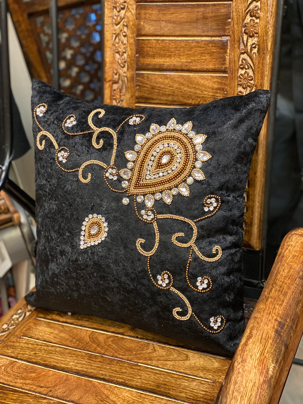 Miniatyrbilde: Putetrekk i svart sateng