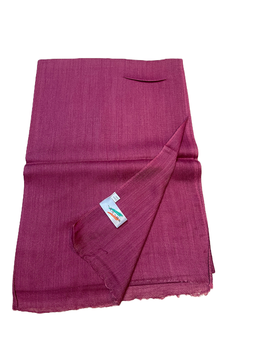 Thumbnail: Wine-Purple Soft Wool Scarf