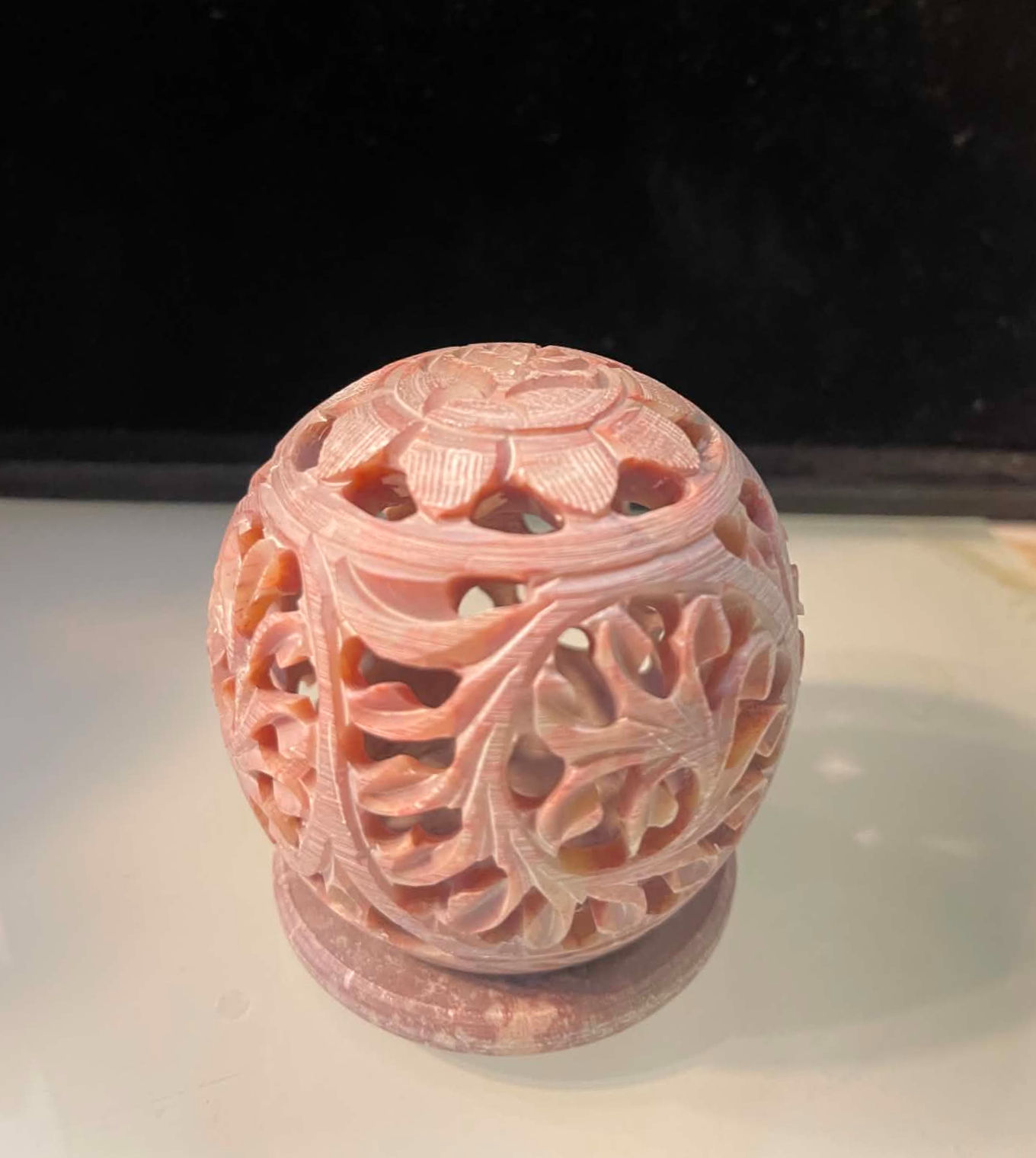 Mini Stone Tea Light Candle Holder
