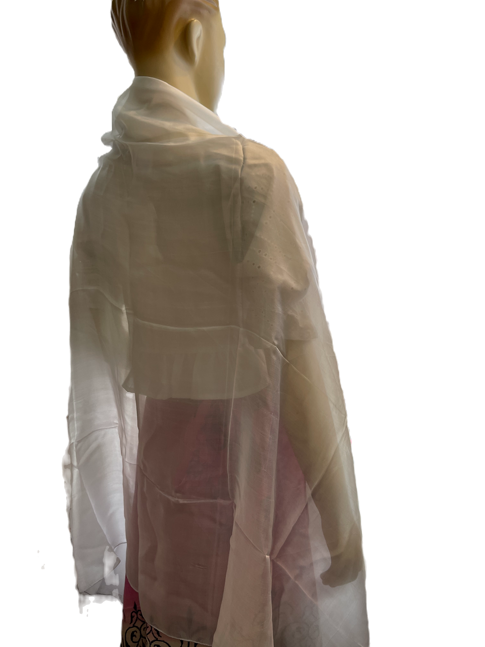Miniatyrbilde: Long Silk Scarf 200x100 Light Grey