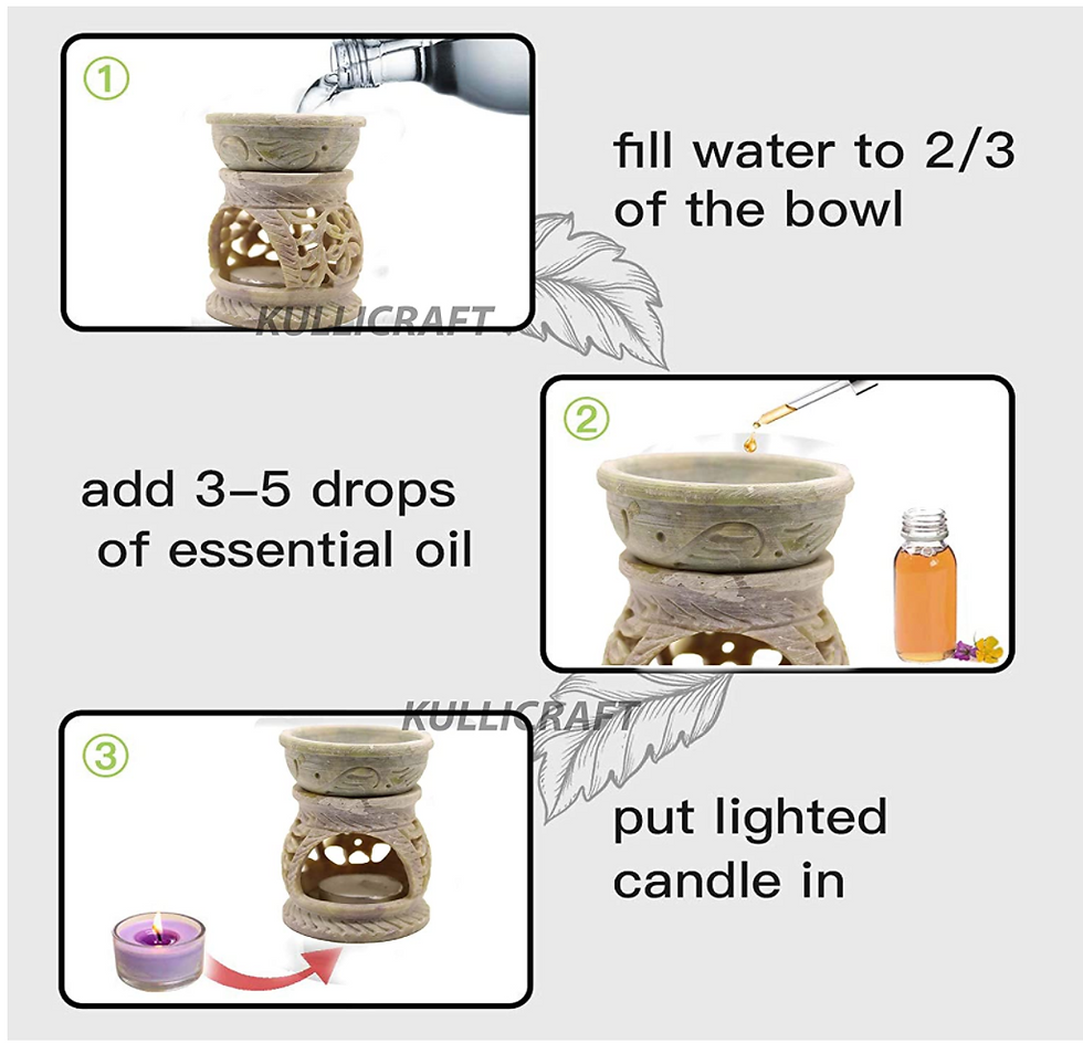 Miniatyrbilde: Elephant Carved Oil Burner