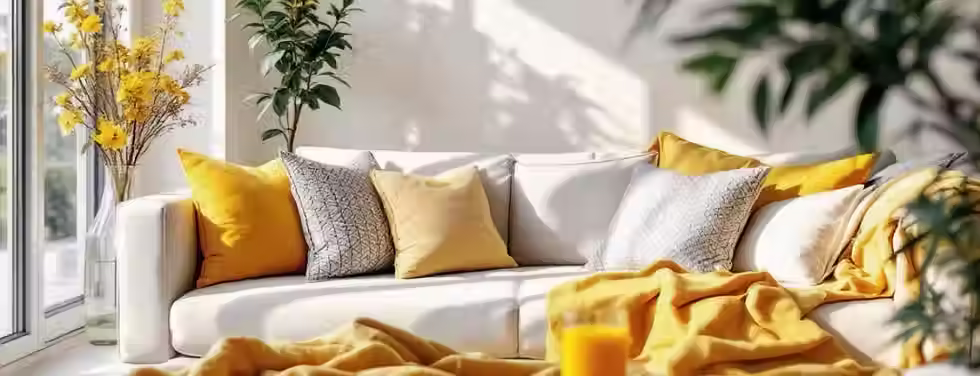 Vibrant Clean Living Room