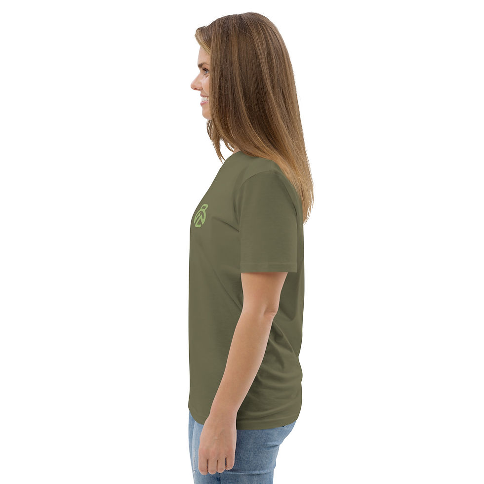 Thumbnail: Unisex Organic Cotton T-Shirt - Green Kettlebell Logo (multiple colors)