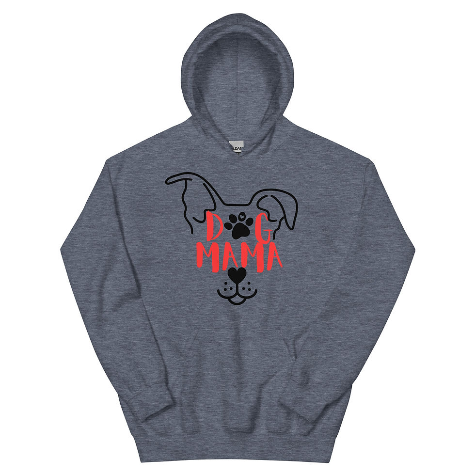 Thumbnail: Dog Mama hoodie blk dog S-XL