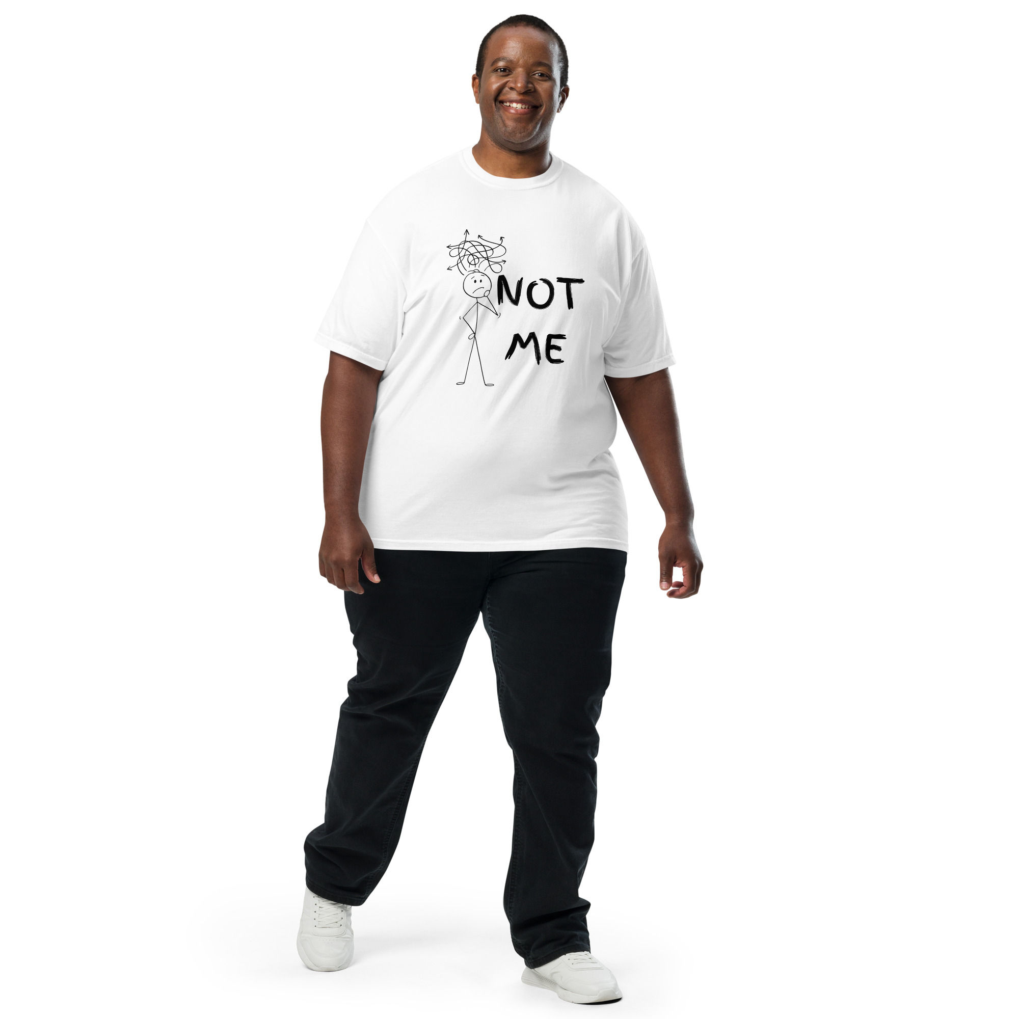 "Not Me" Men’s garment-dyed heavyweight t-shirt