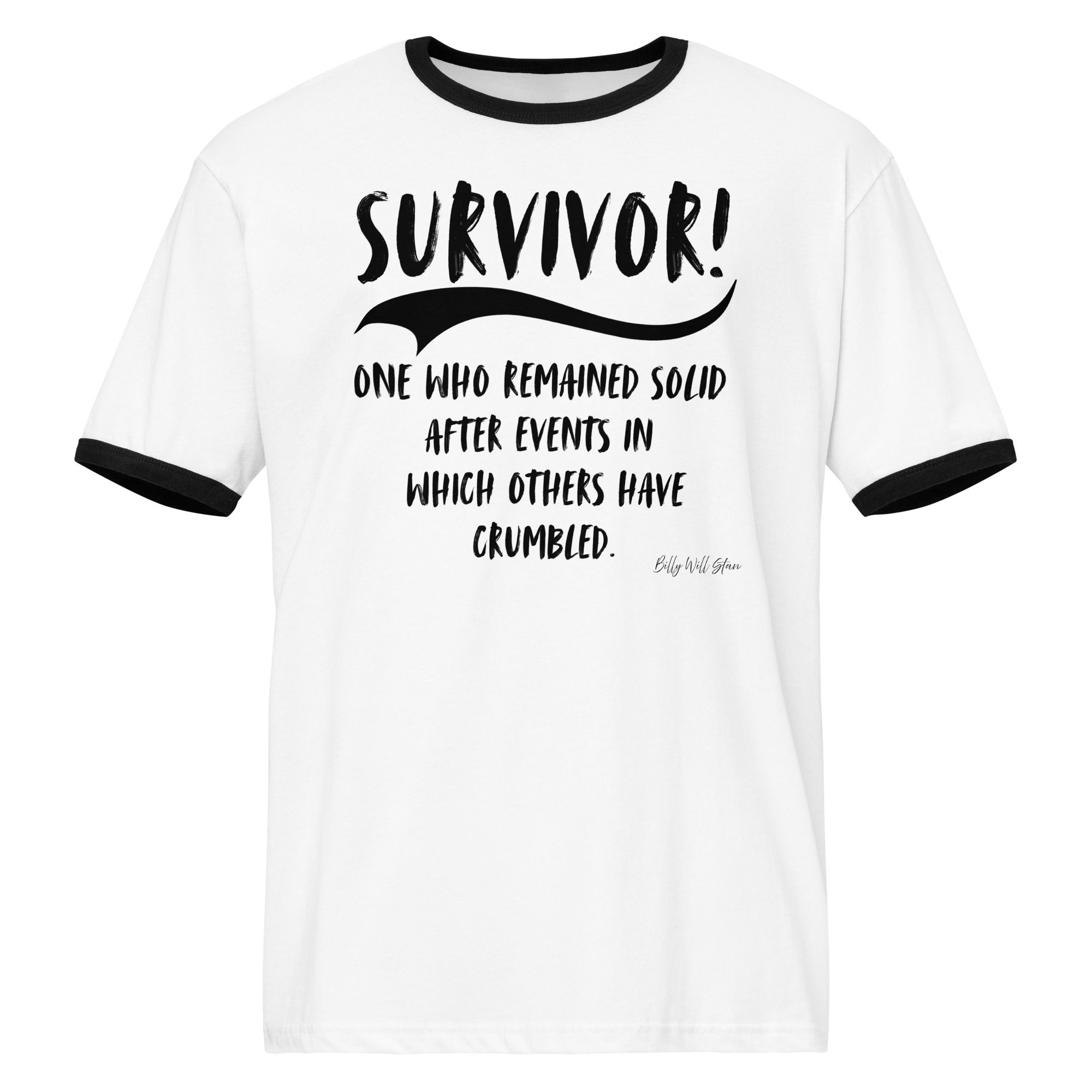 Survivor Unisex ringer t-shirt