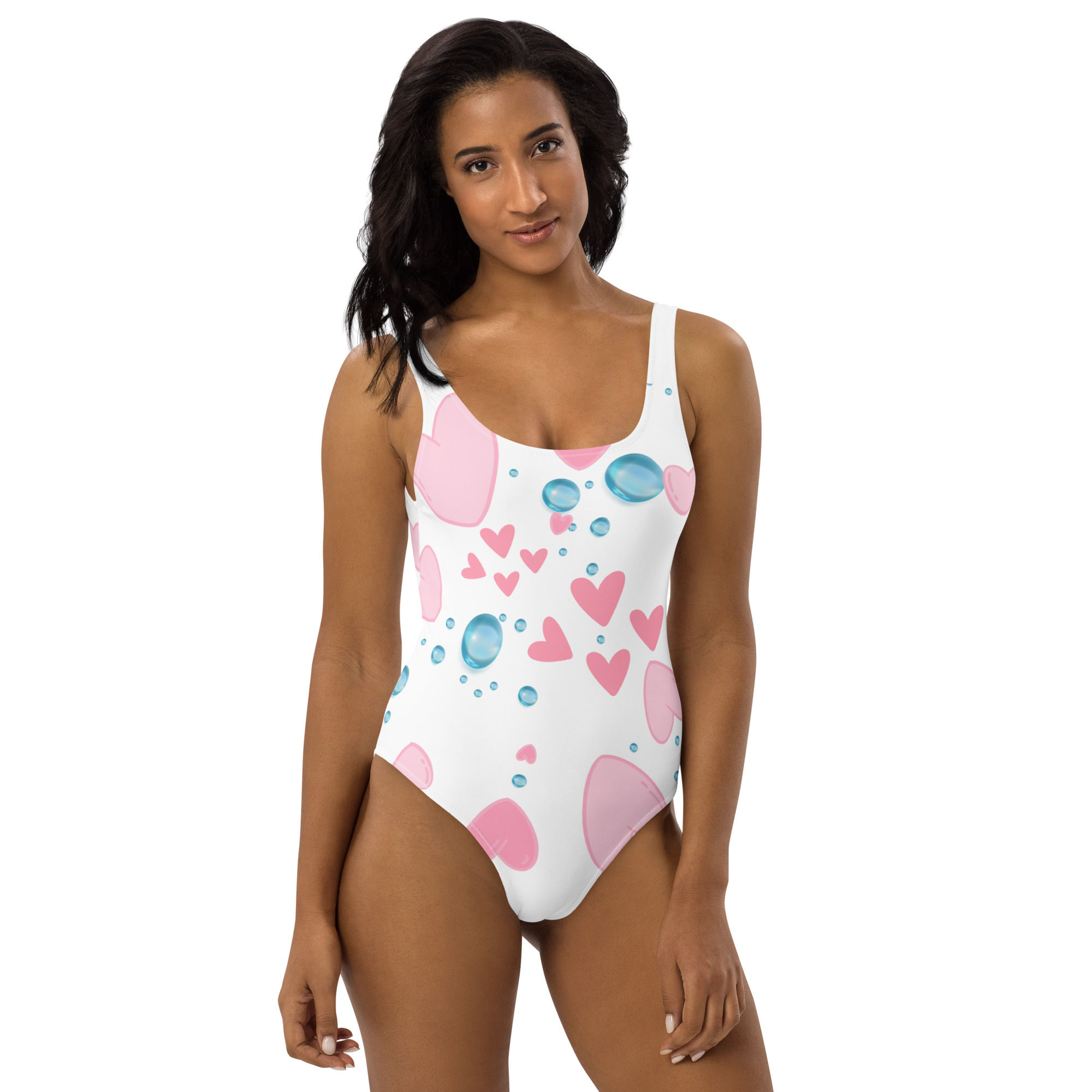 BUBBLE HEART One-Piece Swimsuit