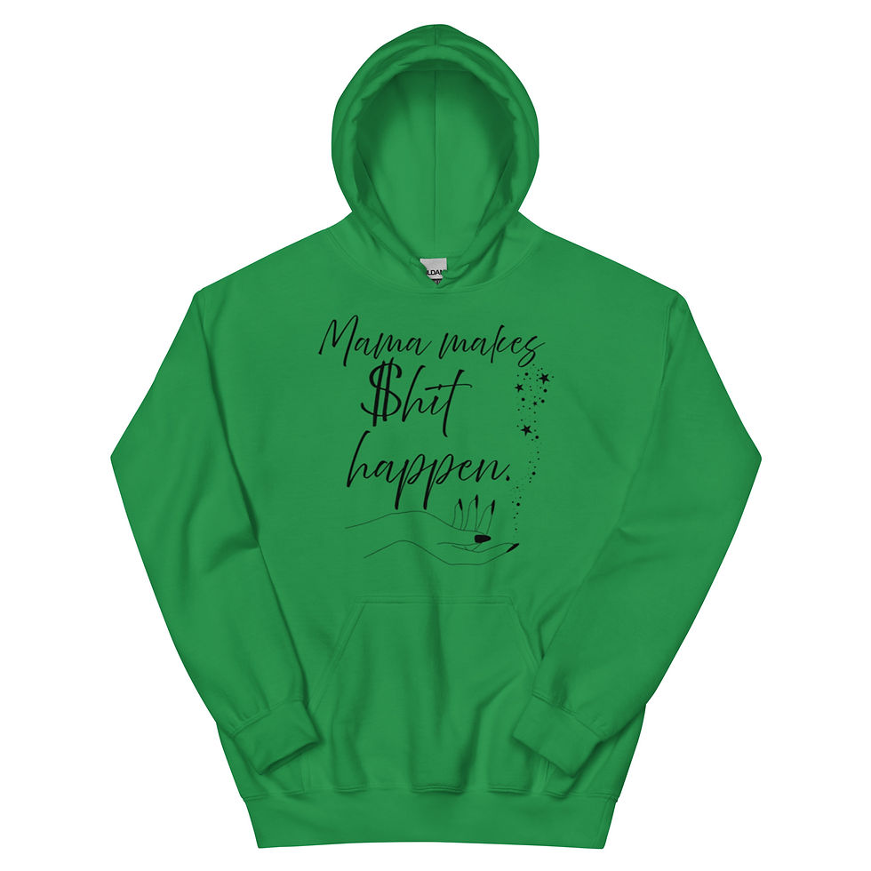 Thumbnail: Black letter Mama makes $ happen hoodie S-XL