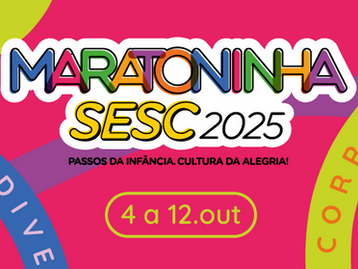 Inscrições para a Maratoninha Sesc abrem dia 2 de setembro