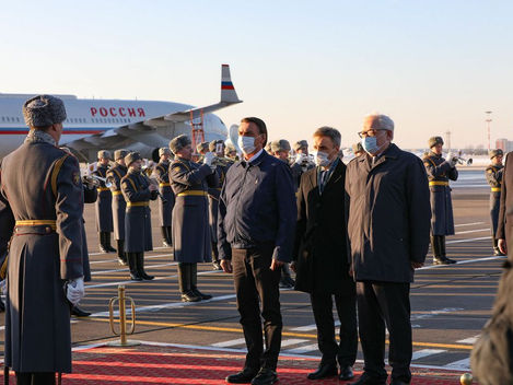 Presidente Jair Bolsonaro desembarca na Rússia