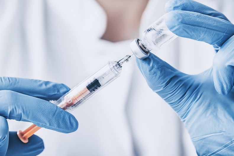 Syringe and vaccine vial