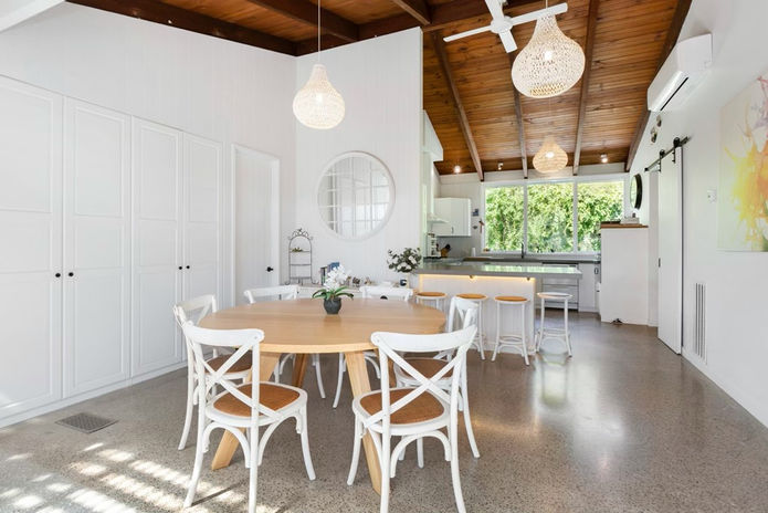 polished concrete kitchen