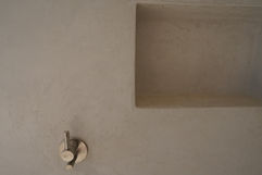 microcement bathroom wall