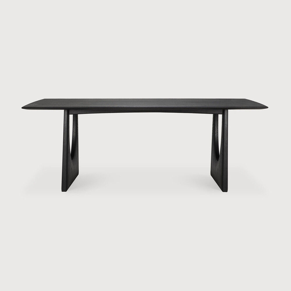 Ethnicraft Rectangular Geometric Dining Table - 220cms Length 	220 cm